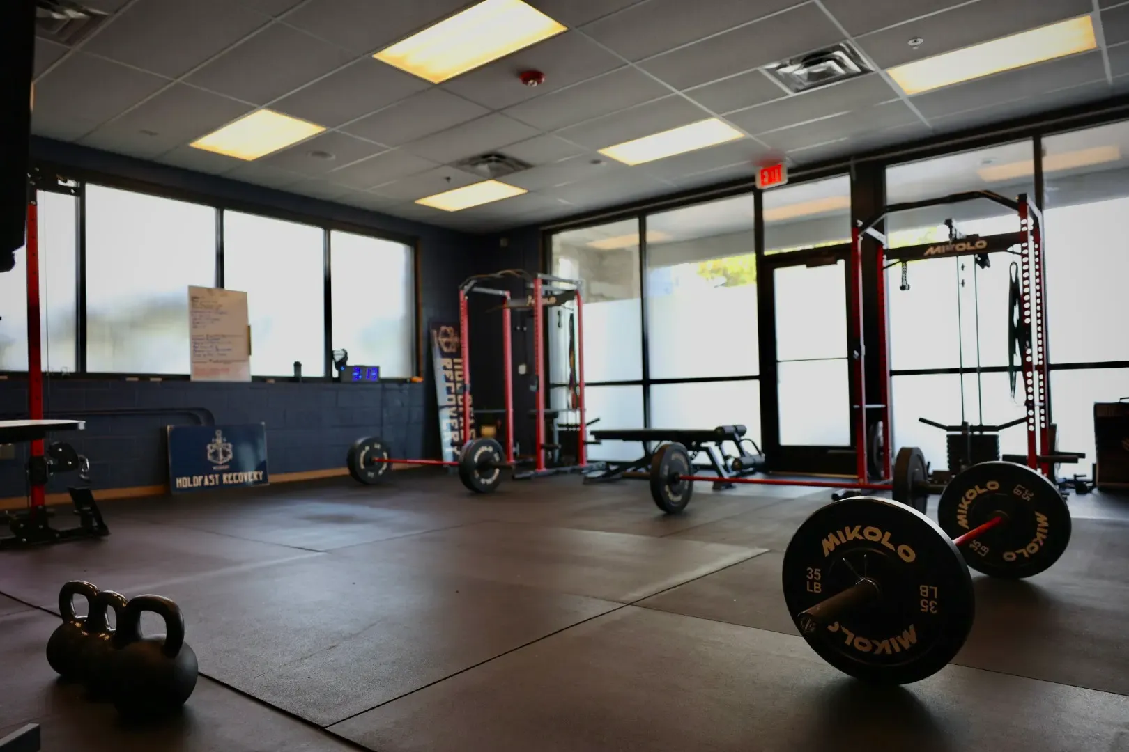 The fitness room at the Resilience Lab