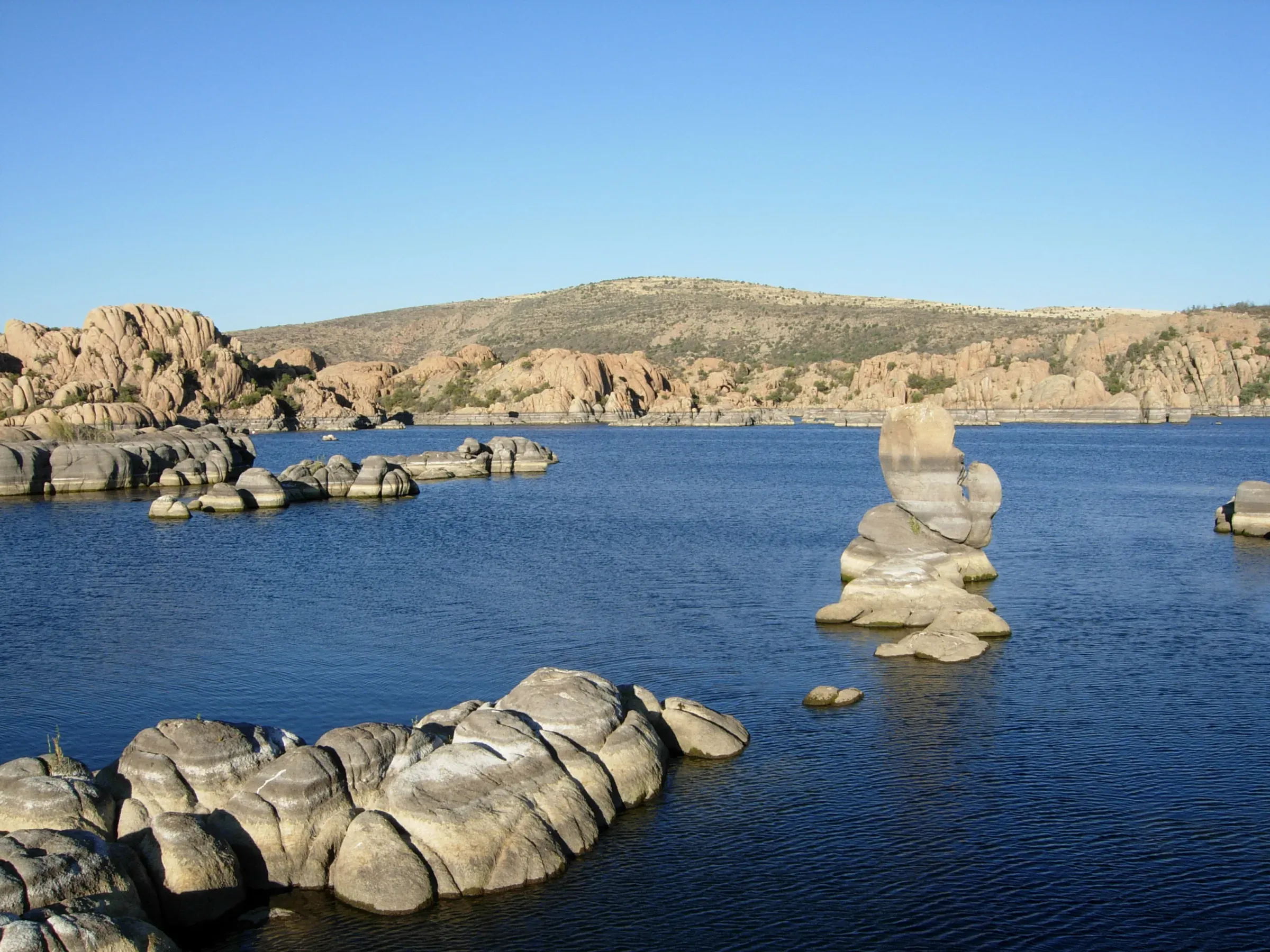 Watson Lake and its granite boulders, Arizona